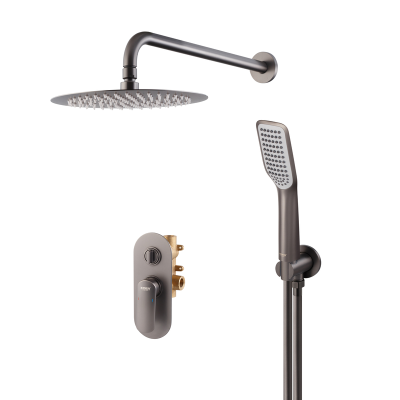 Душова система вбудована KOER KB-62028-07, 2 функції (Колір графіт) (KR6011)