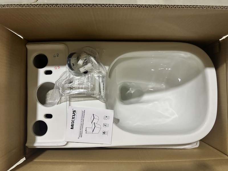 Унитаз-компакт Mixxus QUADRO-0404-T1 620х355х805mm, система смыва TORNADO 1.0 (MI6688)