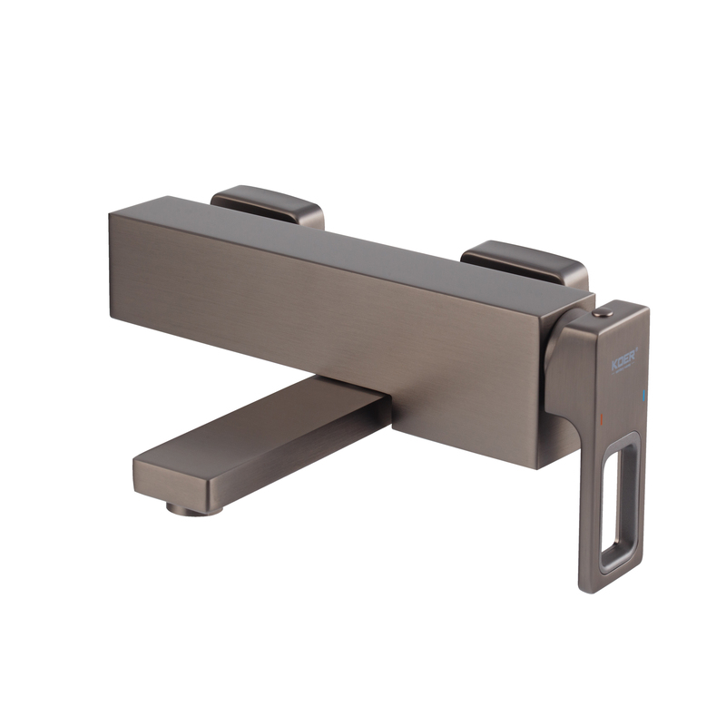Змішувач для ванни з коротким виливом Koer KB-41009-07 (Колір графіт) (KR5986)