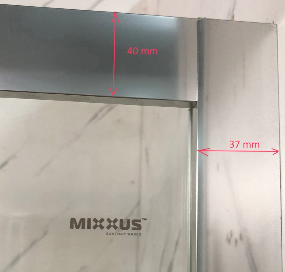 Душова кабіна без піддону Mixxus Premium Quadro SC01-90x90x195-TR Chrome прозоре скло 6мм (MI8290)