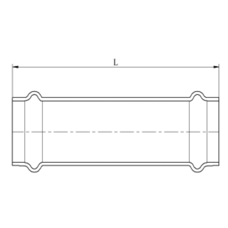 Муфта надвижная Koer KQ.C54 Press-Inox AISI 304 54x54 (KR6320)