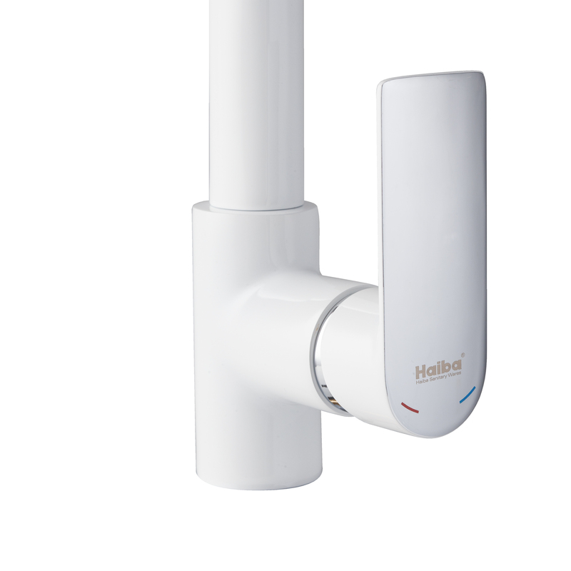 Смеситель для кухни HAIBA ALEX 018 WHITE-CHROME (HB9569)
