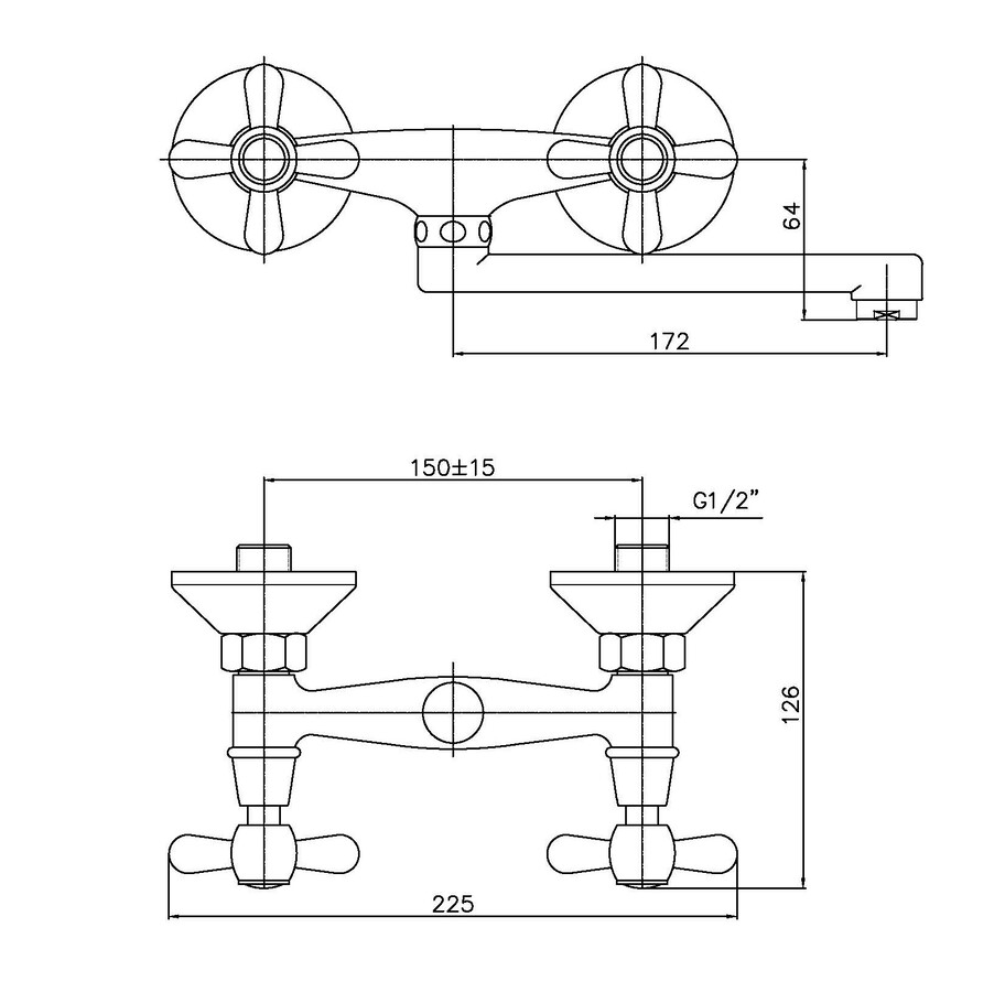 Смеситель для кухни Haiba Dominox 361 (HB0094)