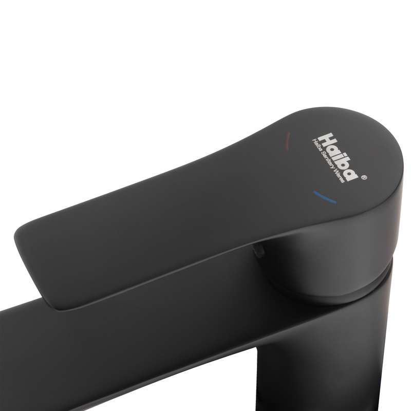 Змішувач для умивальника HAIBA MILANO 001 BLACK (HB4034)