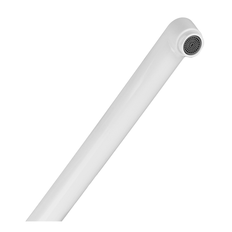 Смеситель для ванны PLAMIX OSCAR-006 SET WHITE (со шлангом, лейкой и кронштейном) (PM0703)