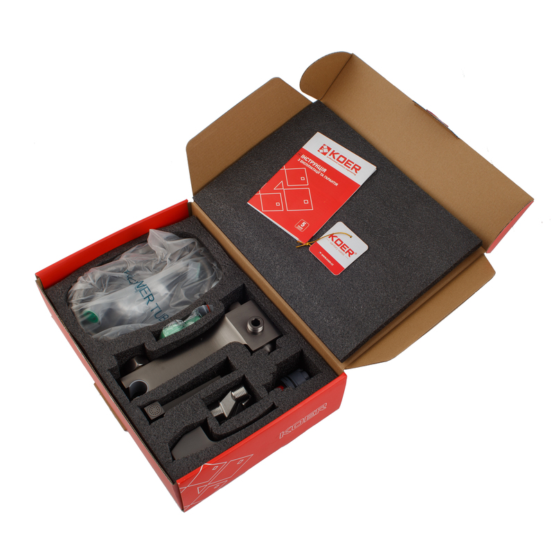 Смеситель для гигиенического душа Koer KB-24037-07 (Цвет графит) (KR6006)