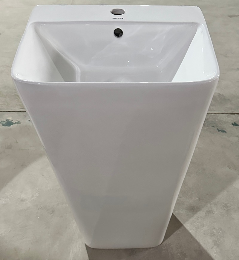 Раковина моноблок MIXXUS STYLE-1101 440х380х830mm (отвір під змішувач, перелив) (MI6696)