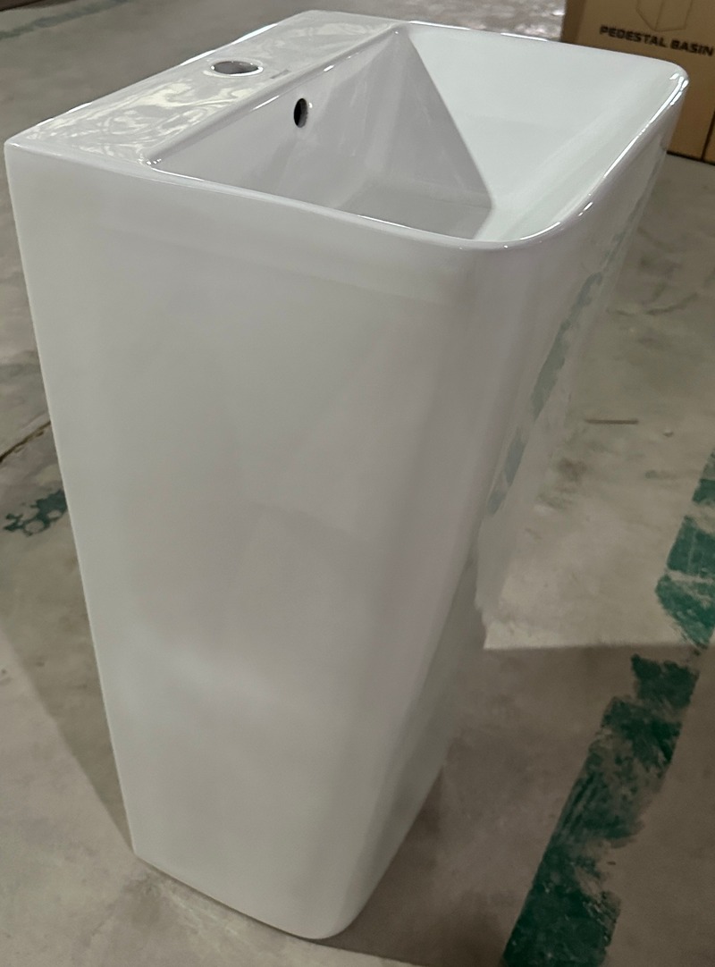Раковина моноблок MIXXUS STYLE-1101 440х380х830mm (отвір під змішувач, перелив) (MI6696)
