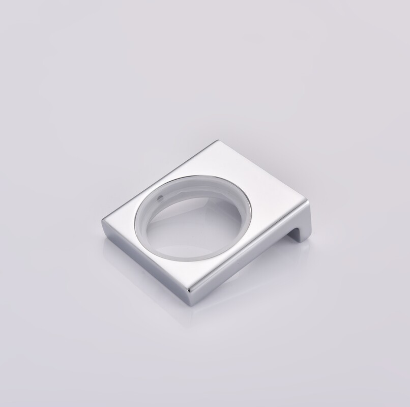 Стакан одинарный настенный Koer AS-0103-01 (стекло) цвет хром глянец (KR6165)