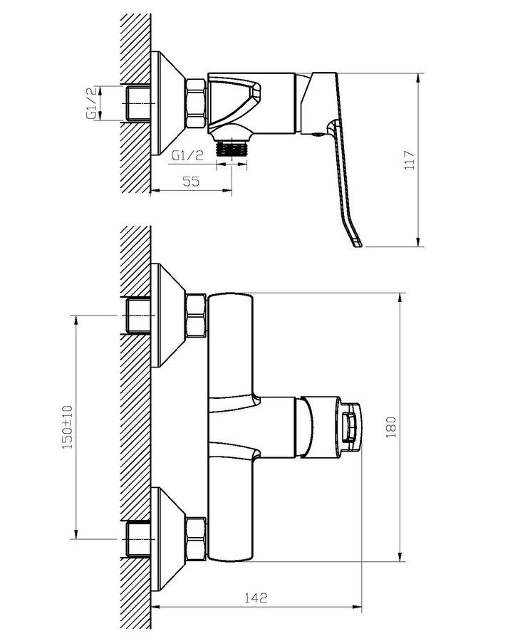 Смеситель для душа Haiba Adel 003 (HB1005)