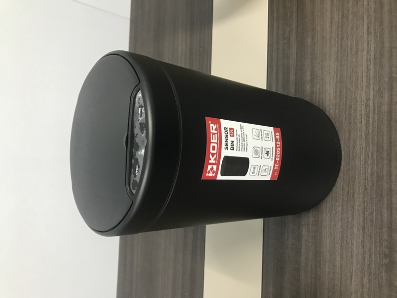 Відро для сміття сенсорне кругле KOER TC-020512-05 12 л (колір чорний) (KR5937)
