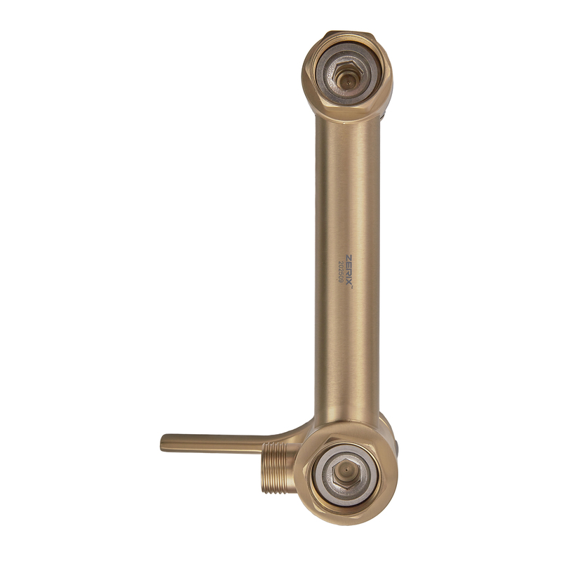 Змішувач настінний з гігієнічним душем ZERIX REX-222 BRUSHED GOLD з нерж. сталі (Колір матове золото) (ZX6122)