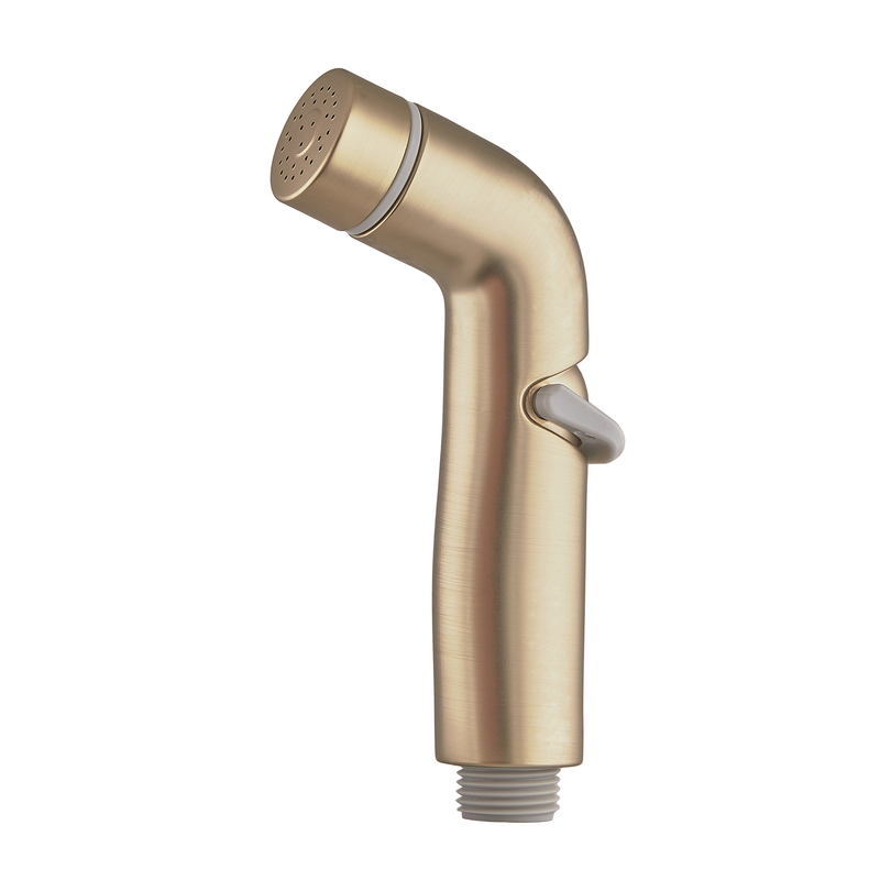 Змішувач настінний з гігієнічним душем ZERIX REX-222 BRUSHED GOLD з нерж. сталі (Колір матове золото) (ZX6122)
