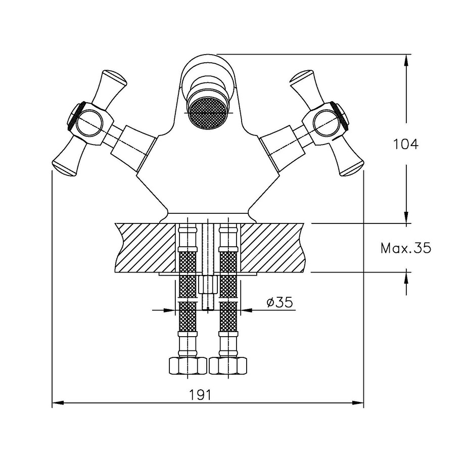 Смеситель для биде Haiba Smes 162 (HB0371)