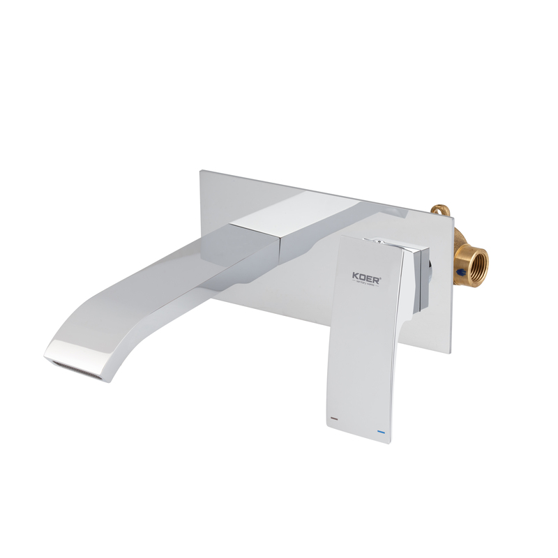 Змішувач для умивальника Koer KB-16007-01 вбудований (Колір хром) (KR3450)