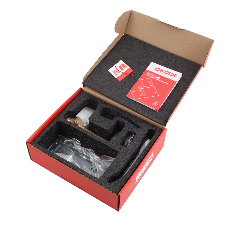 Змішувач для умивальника Koer KB-16007-01 вбудований (Колір хром) (KR3450)