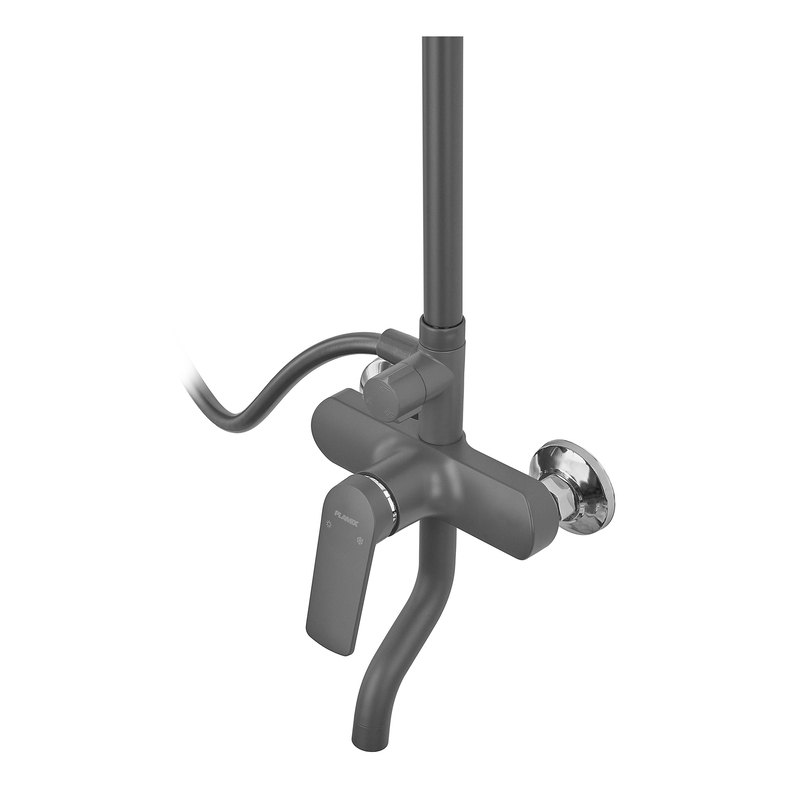 Душова колона зі змішувачем Plamix Lucas-009-J Graphite (Колір графіт) (PM6102)