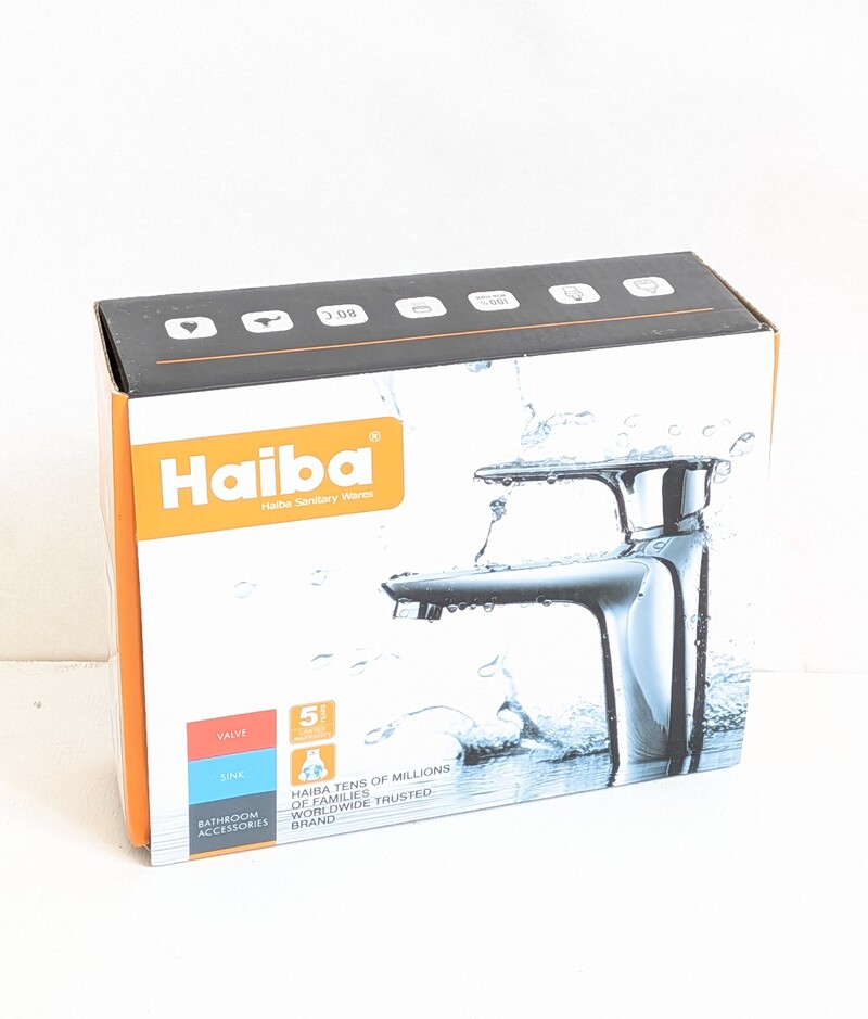 Уцінка - Змішувач для умивальника Haiba Alex 001 Long Graphite (HB3993-20260604194022)