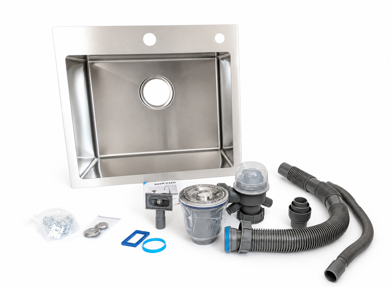 Уцінка - Мийка MIXXUS MH5045 SS COLOR (MH5045 NANO-SILVER) (3.0/0.8) з нерж. сталі (колір нерж.) (MX1925-20260612190457-9947)