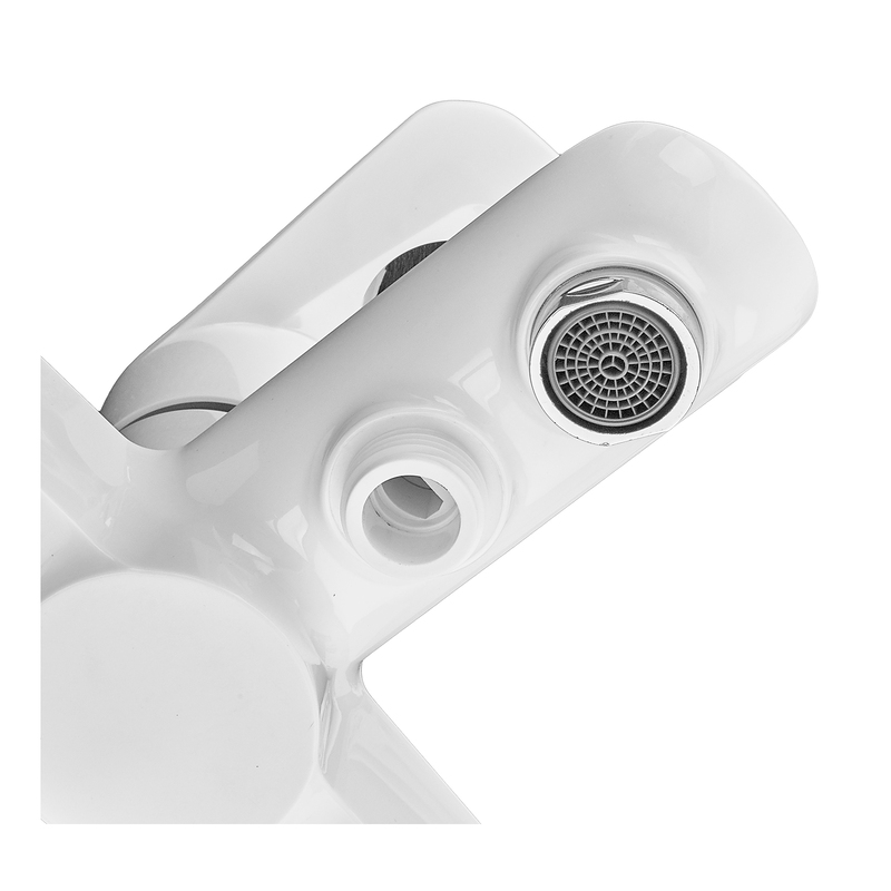 Смеситель для ванны Plamix Rodri-009 Euro Set White (со шлангом, лейкой и кронштейном) (PM0740)