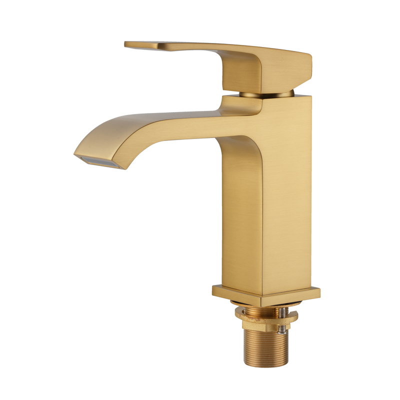 Смеситель для умывальника Koer KB-10037-12 (Цвет матового золота) (KR6000)