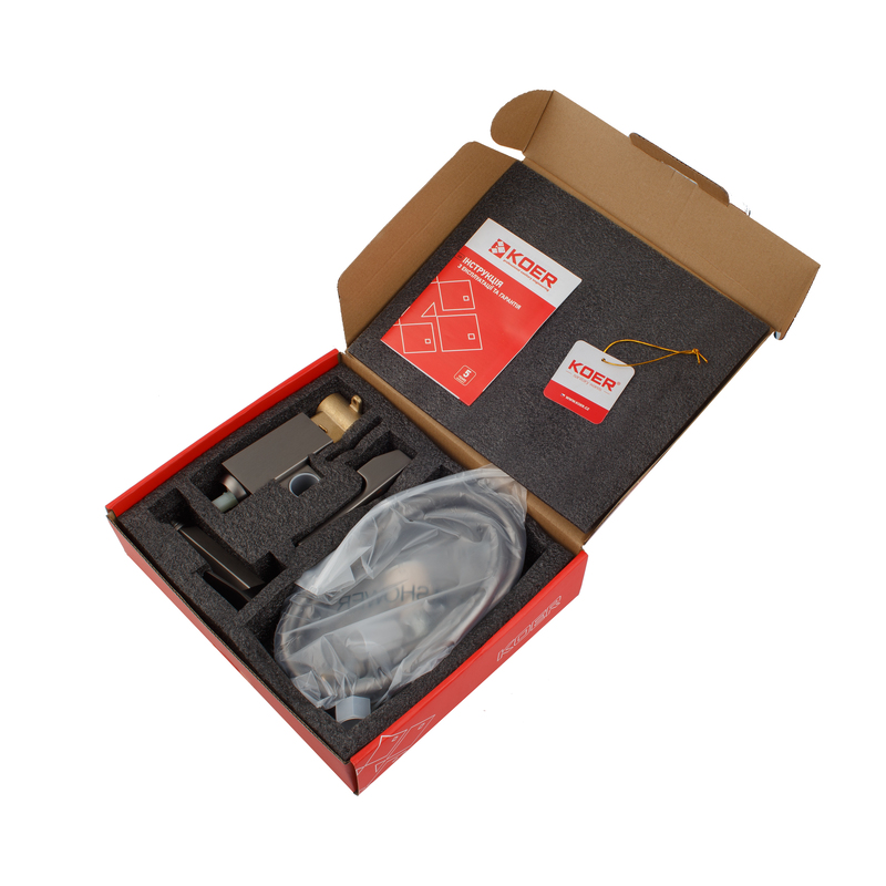 Смеситель для гигиенического душа Koer KB-23009-07 (Цвет графит) (KR5983)