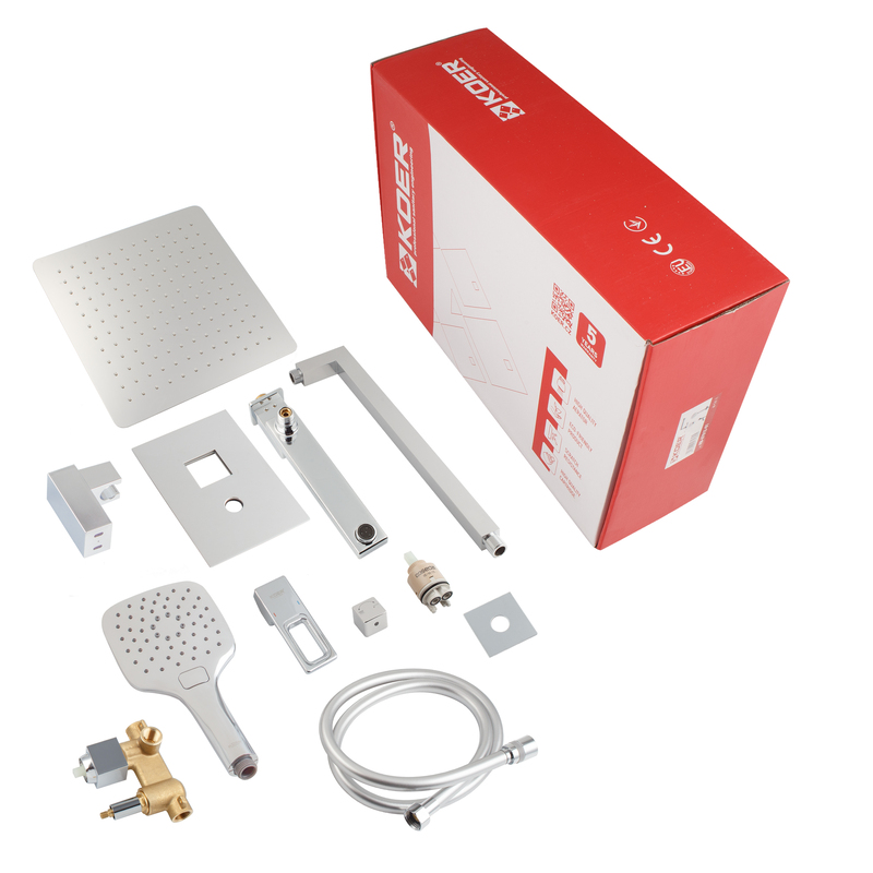 Душевая система встраиваемая Koer KB-66009-01 3 функции (Цвет хром) (KR6019)