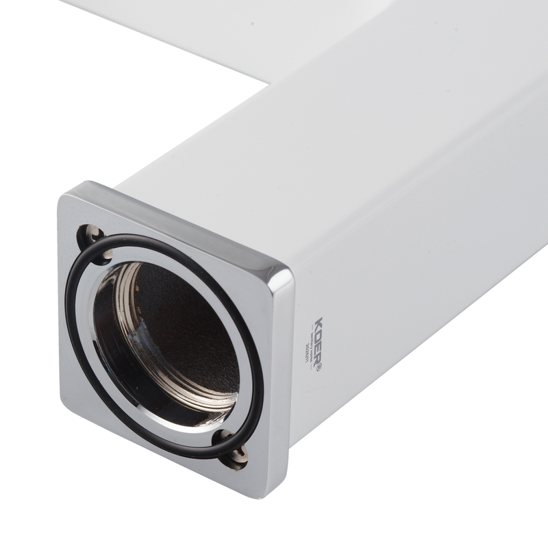 Смеситель для умывальника Koer KB-10009-04 (Цвет хром+белый) (KR5975)