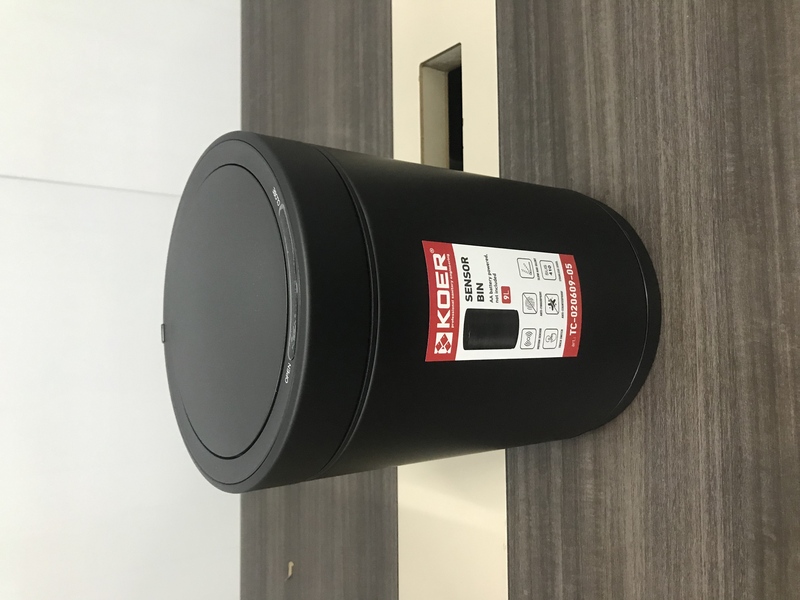 Відро для сміття сенсорне кругле KOER TC-020609-05 9 л (колір чорний) (KR5939)