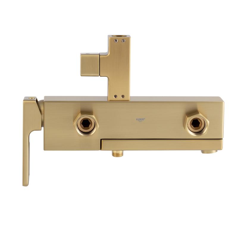Душова колона зі змішувачем Koer KB-56009-12 3 функціі (Колір матове золото) (KR5989)