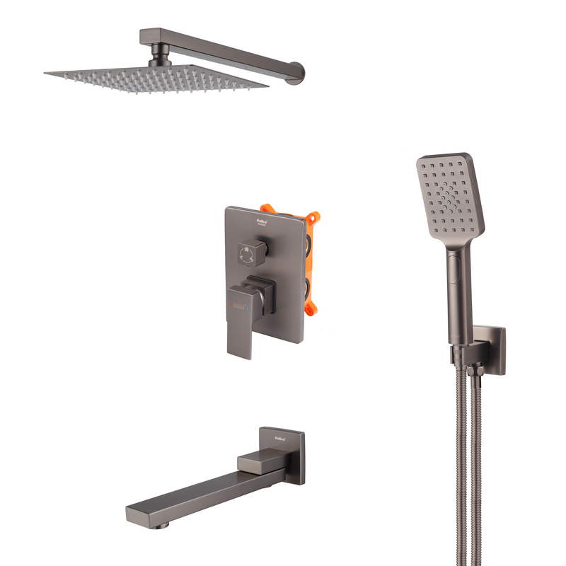 Встроенная душевая система HAIBA KUBUS 009 (INNER) GRAPHITE (Цвет графит) (HB9630)