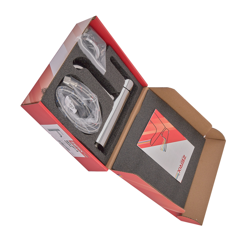 Змішувач для умивальника ZERIX REX-001-B CHROME з нерж. сталі (Колір хром) (ZX6115)